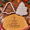 Personalized Family Name We Wish You A Merry Christmas Shaped Cookie Stamp, Holiday Baking Gift HA75 919624