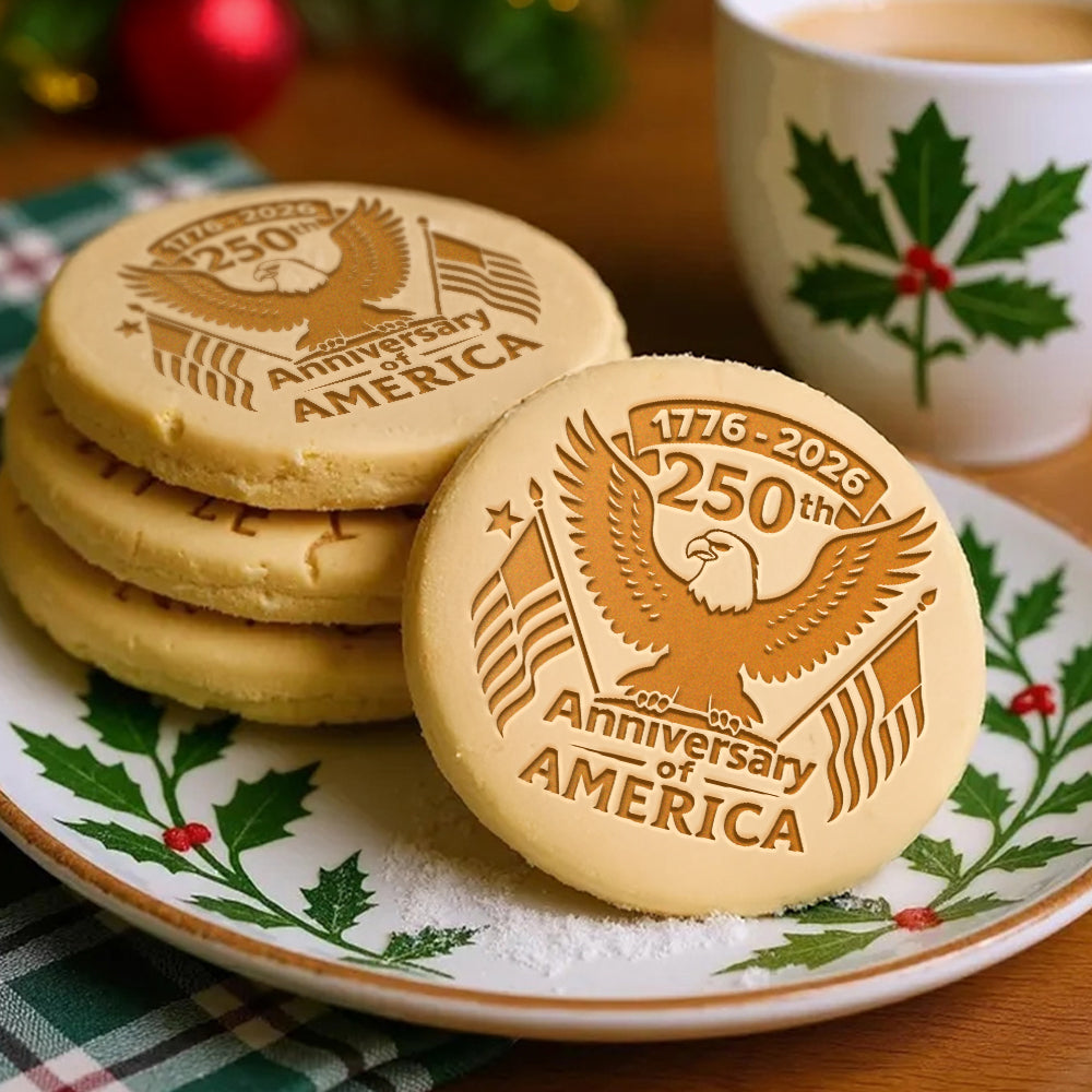 250 Years Of America Eagle & Flag Cookie Stamp HO82 900670