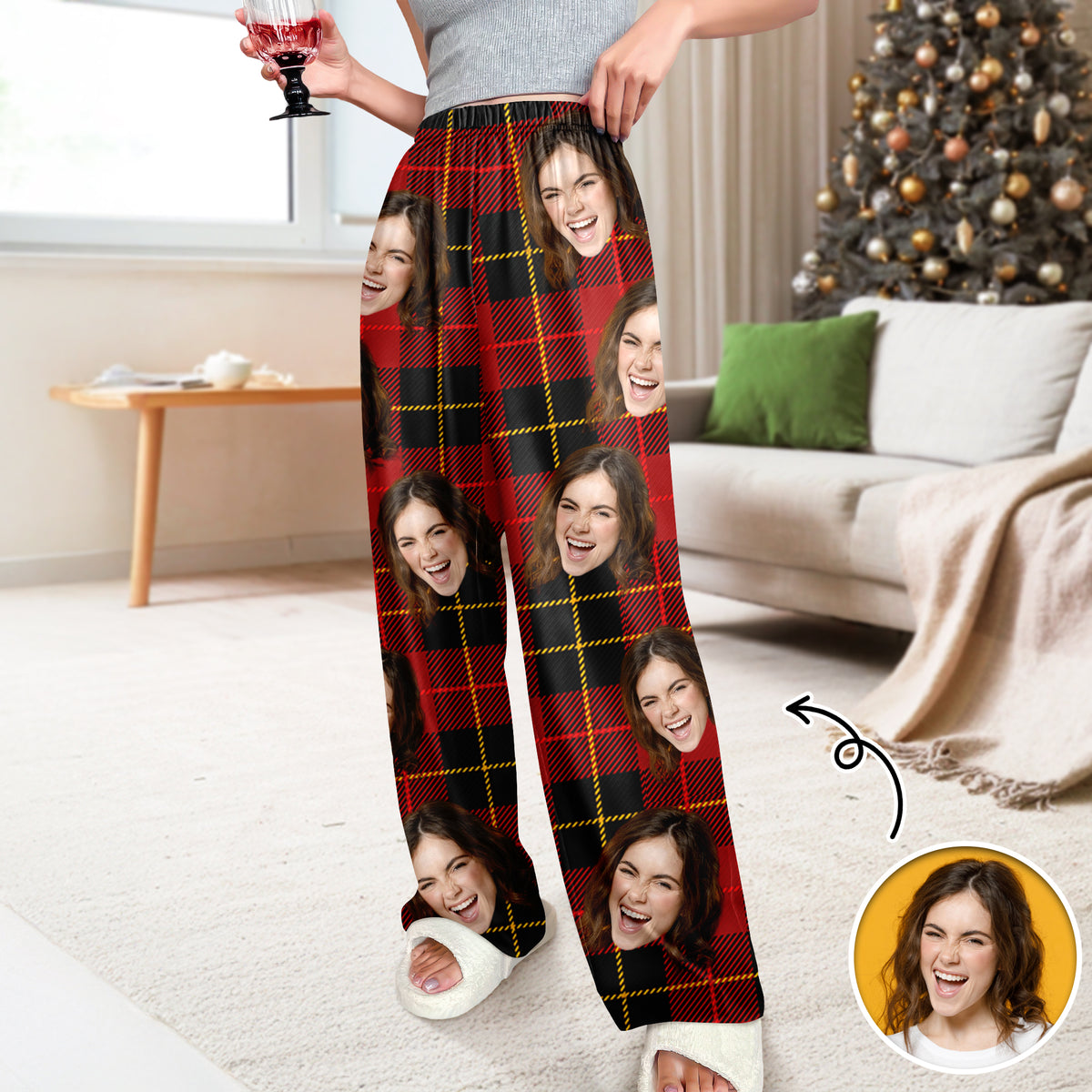 Custom Face Photo Sweatpants Gift For Christmas HO82 894952
