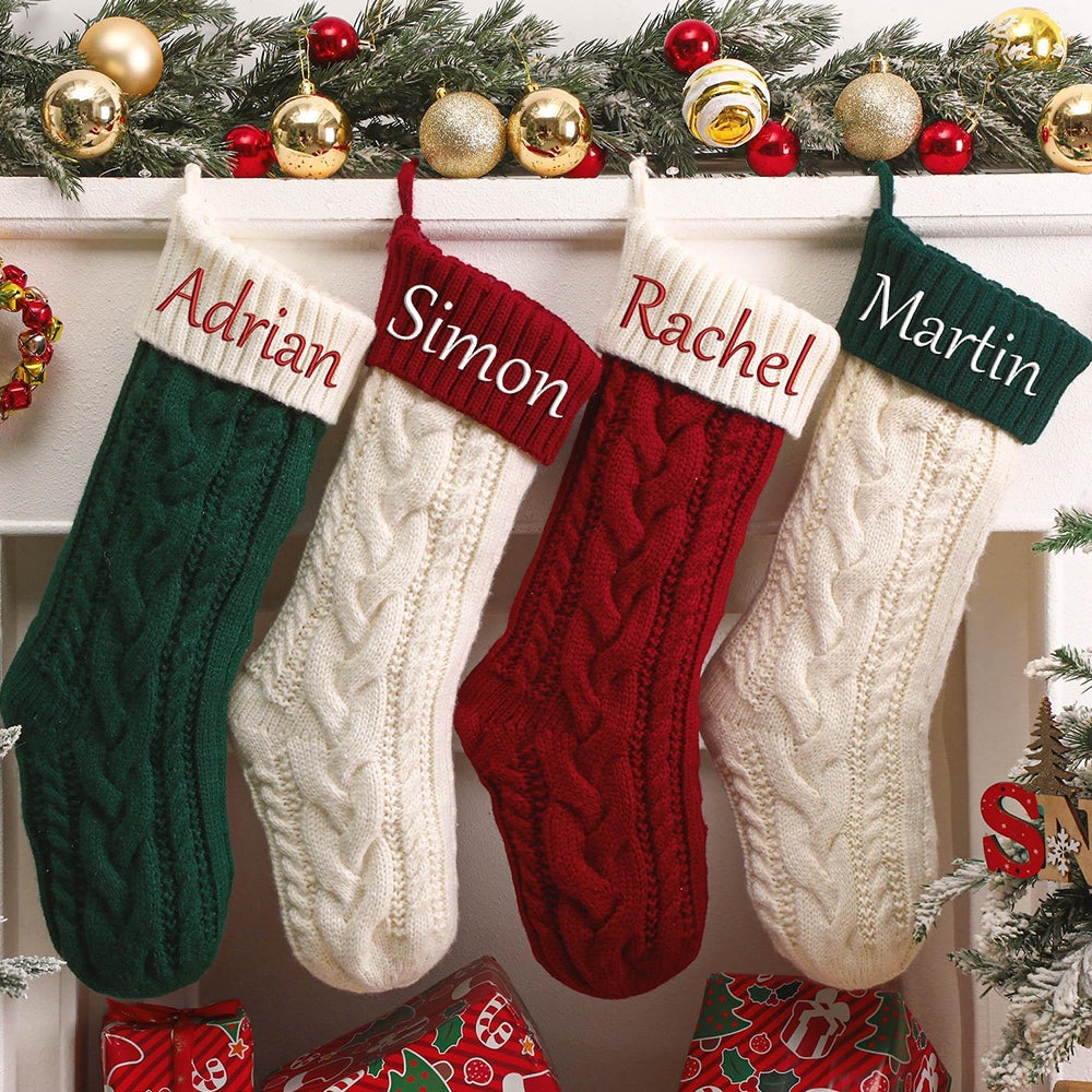 Custom Name Christmas Embroidered Christmas Stocking HO82 900454