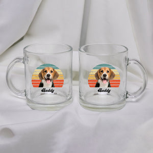 Custom Dog Cat Photo Retro Glass Mug HO82 891126