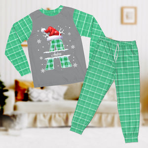 Custom Name Initial Letter Christmas Monogrammed Family Sleepwear Personalized Gift N304 HO82 893068