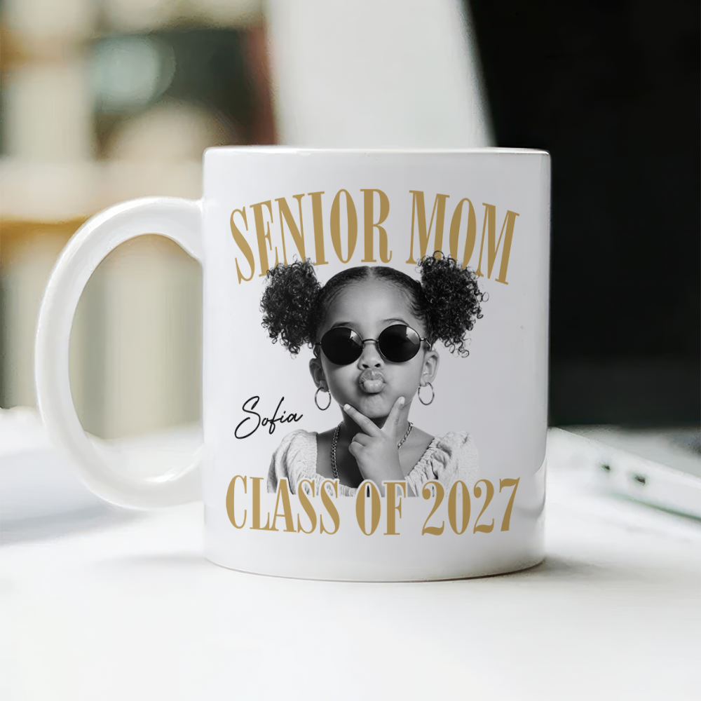 Custom Photo Senior Mom Class Of 2027 Mug TH10 170611