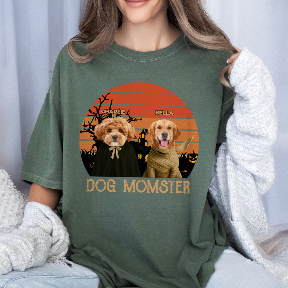 Custom Photo Dog Momster Comfort Shirt Halloween Gift For Dog Lovers TH10 896155