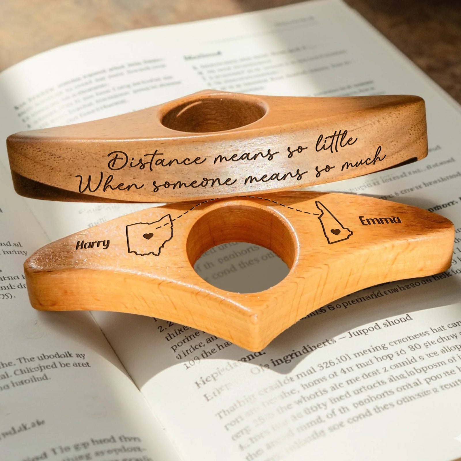 Long Distance Friends, Siblings, Family - Personalized Book Page Holder CH07 899552