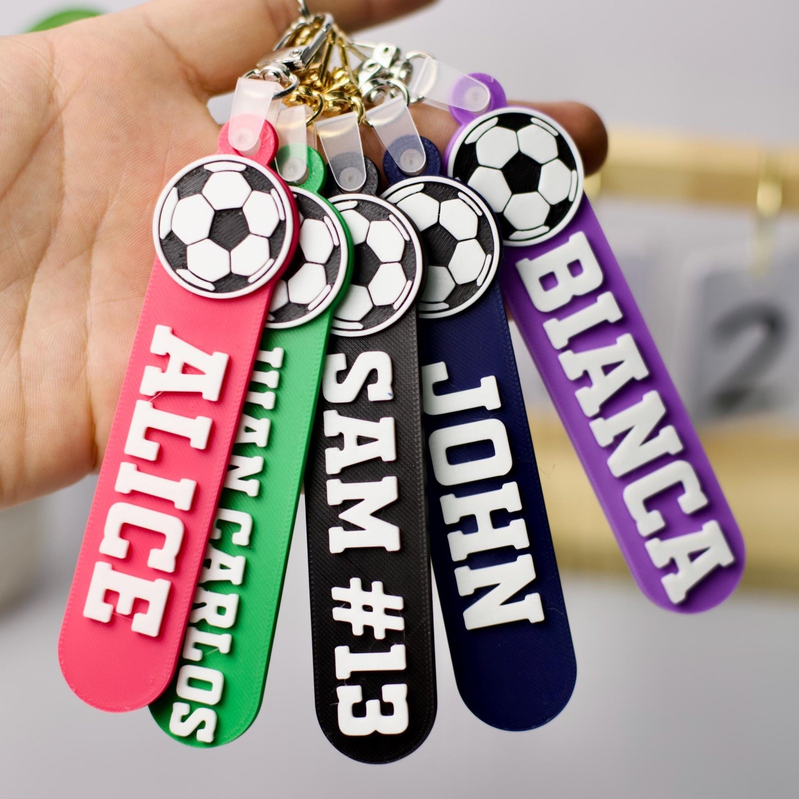 Personalized Sport Soccer Bag Tag Keychain - Gift for Soccer Lovers LM32 668993