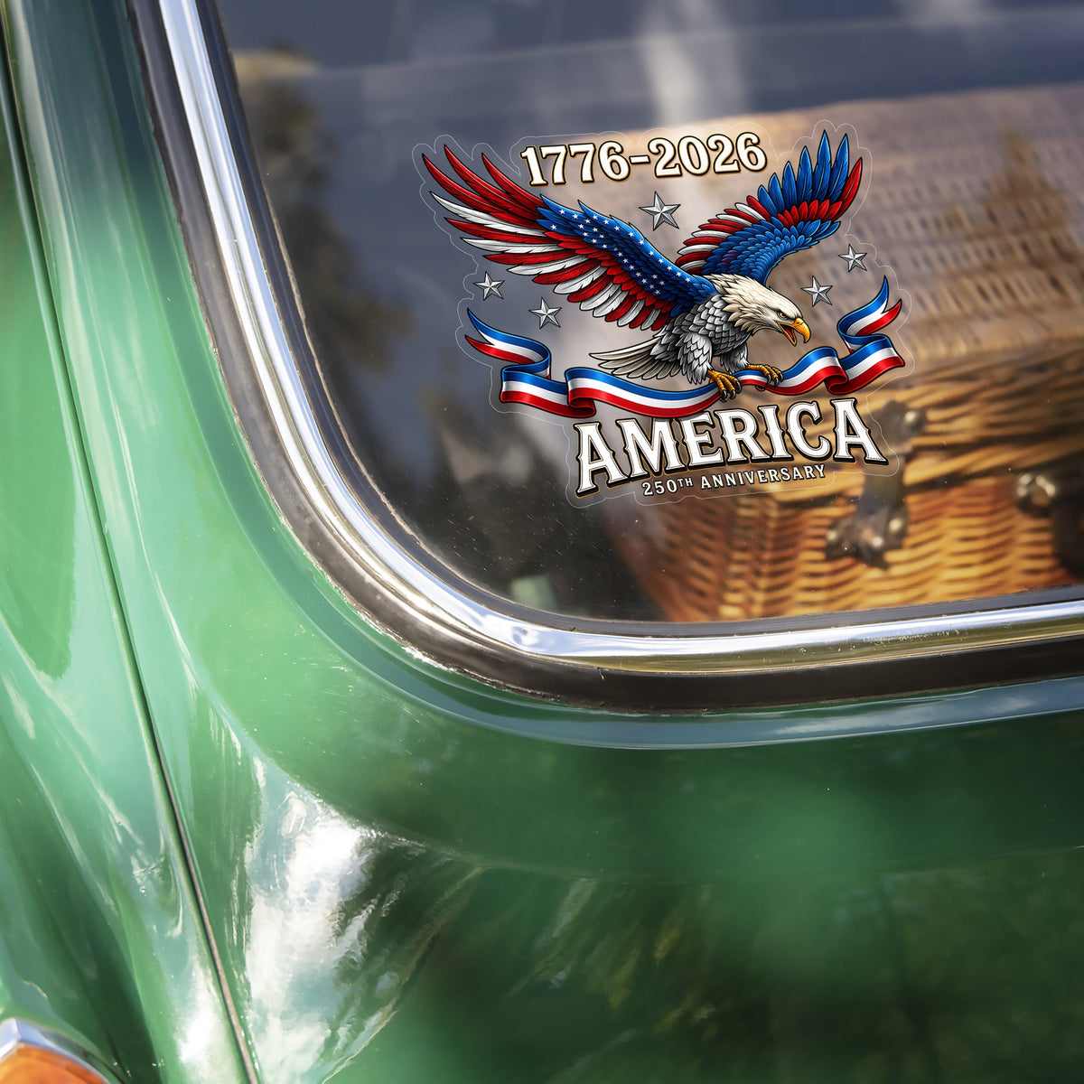 250th Anniversary American 1776-2026 Eagle Car Window Decal Sticker HO82 902780
