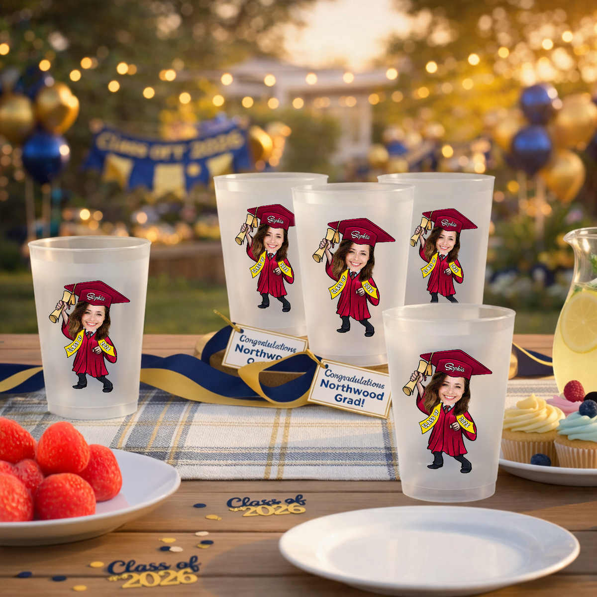 Custom Funny Photo Graduate Personalized Class of 2026 Day Cups CH07 911218