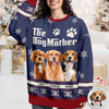 Custom Photo The Dogmother - Personalized Christmas Ugly Sweater CH07 899878