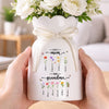 Custom First Mom Now Grandma Birth Month Flower Ceramic Vase LM32 899719