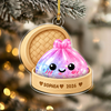 Custom Name Squishy Dumpling Acrylic Ornament, Cute Squishy Lover Gift, Year of Squishy Gift, 2026 Kids Keepsake HO82 903648