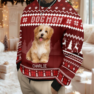 Custom Photo Dog Dad Dog Mom Ugly Sweater HA75 892916