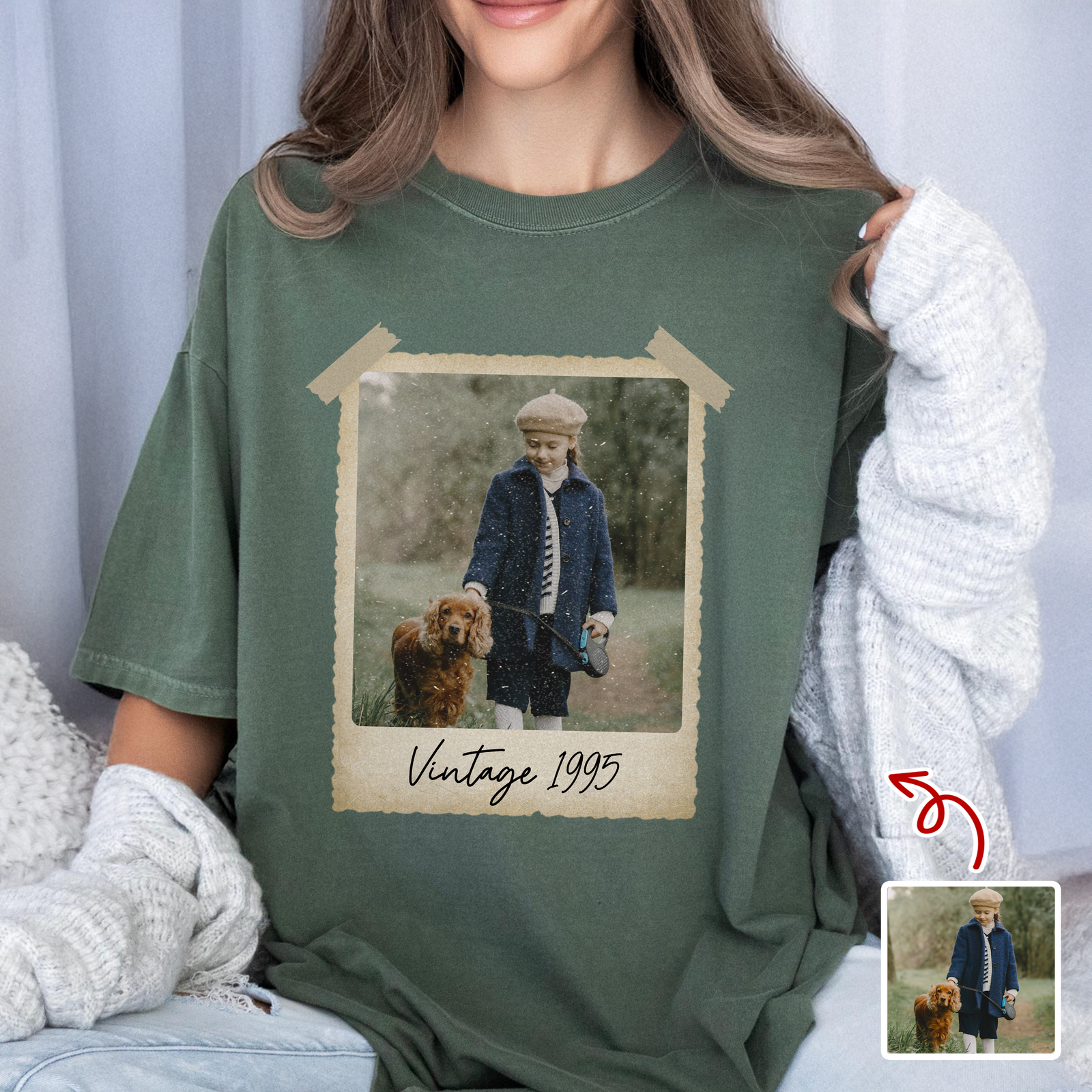Custom Vintage Photo And Year Comfort Shirt LM32 895647