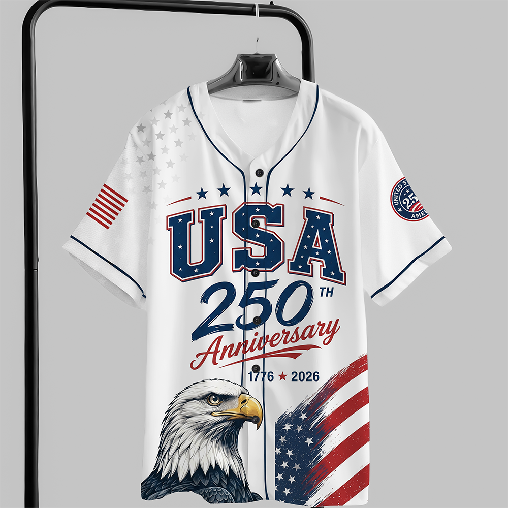 USA 250th Anniversary Baseball Jersey Shirt 4th of July Gift CH07 911834