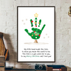 Personalized Christmas Tree Handprint Art Poster DIY Xmas Gift LM32 670095
