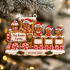 Personalized Gingerbread Train Family Christmas Wooden Ornament LM32 670101