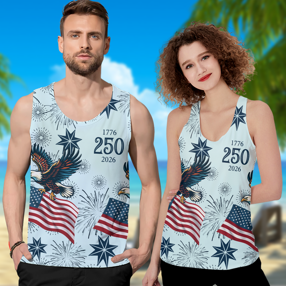 Personalized USA 250 Anniversary Eagle 1776-2026 Tanktop TH10 169235