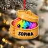 Personalized Glitter Dumpling Bamboo Steamer Acrylic Ornament, Cute Foodie Christmas Gift HO82 903654