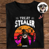 Custom Photo Dog Treat Stealer Halloween Dark Shirt HA75 897648