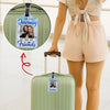 Custom Photo Best Traveled With Friends Personalized Luggage Tag Holiday Vacation Gift, Gift For Best Friends, BFF HA75 892666