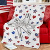 Forever Connected, Hand in Hand - Family Personalized 3D Inflated Effect Printed Blanket HA75 920382