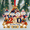 Personalized 250 Years Of Freedom Family Snowman Patriotic Acrylic Ornament Christmas Gift HA75 919382