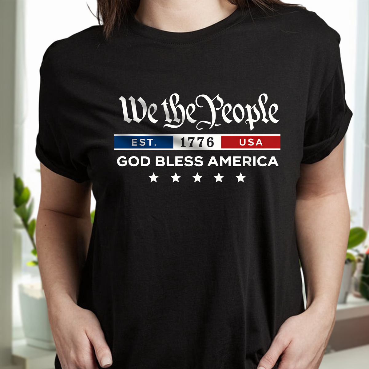 4th Of July We The People - God Bless America Dark Shirt CH07 910964