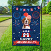Custom Dog Photo Happy 4th Of July Garden Flag Independence Day Gift CH07 896048