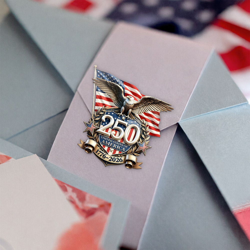 America 250th Anniversary Patriot Eagle Roll Sticker HA75 921084