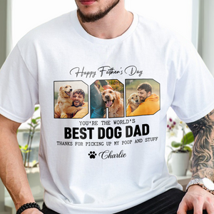 Custom Photo Happy Father's Day Best Dog Dad Shirt Gift For Father's Day HO82 893968