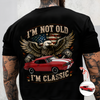 Custom Car Photo I'm Not Old I'm Classic Back Dark Shirt, Personalized Gifts For Dad, Grandpa, Family, Yourself CH07 180012
