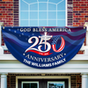Custom Name Patriotic 250th Anniversary God Bless America 1776-2026 Non-Pleated Fan Flag HO82 902802