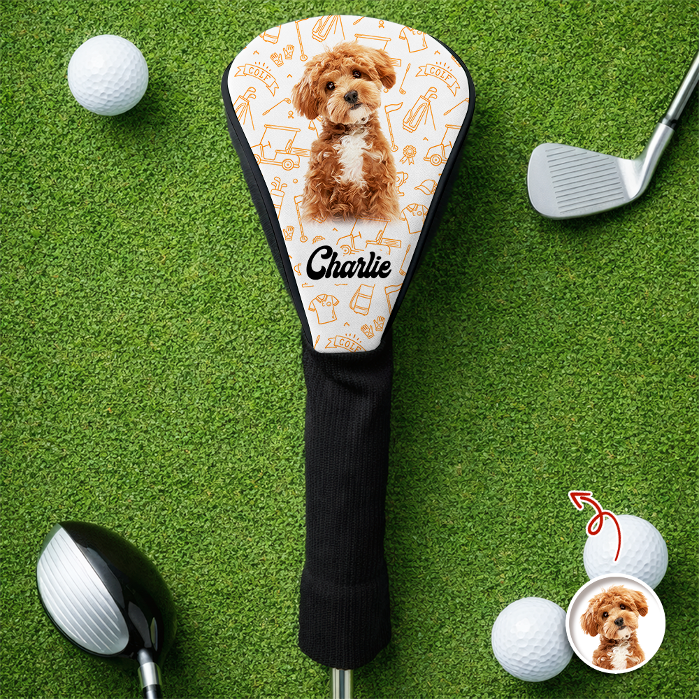 Custom Puppy Photo Golf Head Cover Funny Gifts For Dog Lovers CH07 911272
