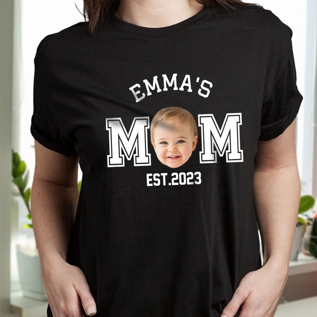 Custom Kid Photo Dad Mom EST Dark Shirt Family Gift CH07 895994