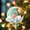 Custom Baby Photo First Christmas Acrylic Ornament, Personalized Christmas Baby Shower HA75 922068