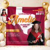 Custom Photo Graduation With US States Grad Of The Year 2026 Backdrop LM32 899217