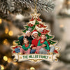 Custom Photo Christmas Tree Family Acrylic Ornament HO82 903404