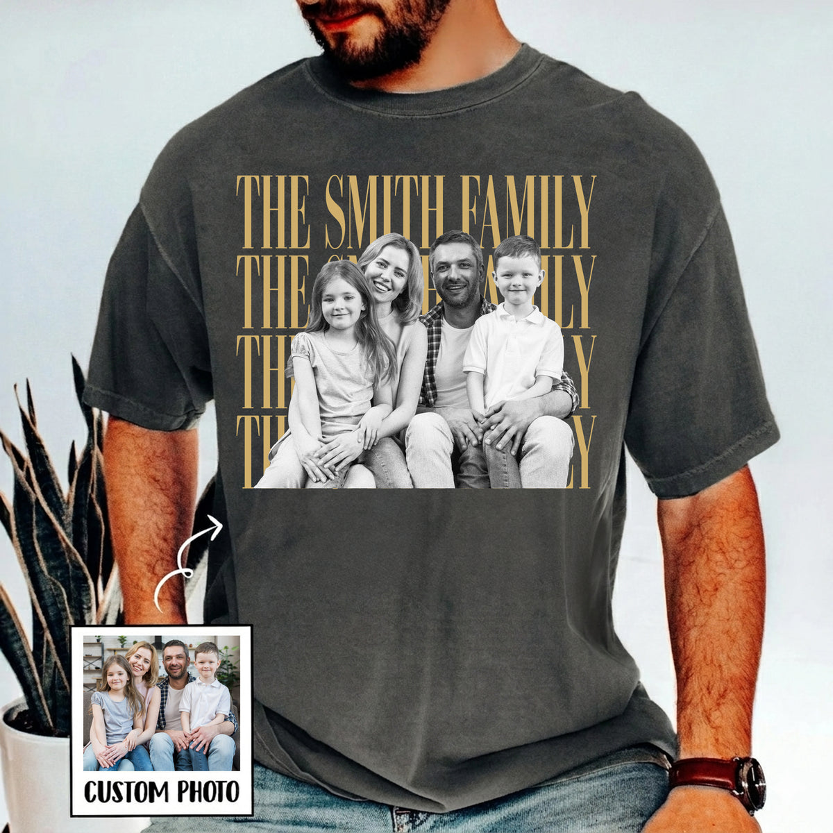 Custom Family Photo Comfort Shirt Family Celebration Gift TH10 170073