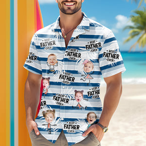 Custom Photo Best Dad Grandpa Ever - Personalized  Hawaiian Shirt LM32 893623