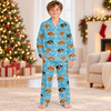 Personalized Pet Photo Paw Print Kids Pajamas, Cute Pet-Themed Sleepwear LM32 670415