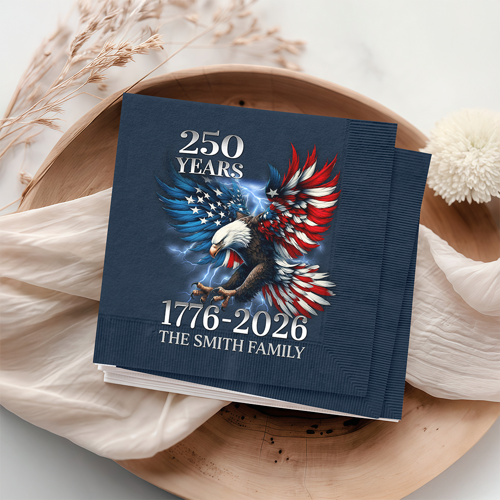 Personalized 250th Anniversary Eagle Patriotic Napkins LM32 899995