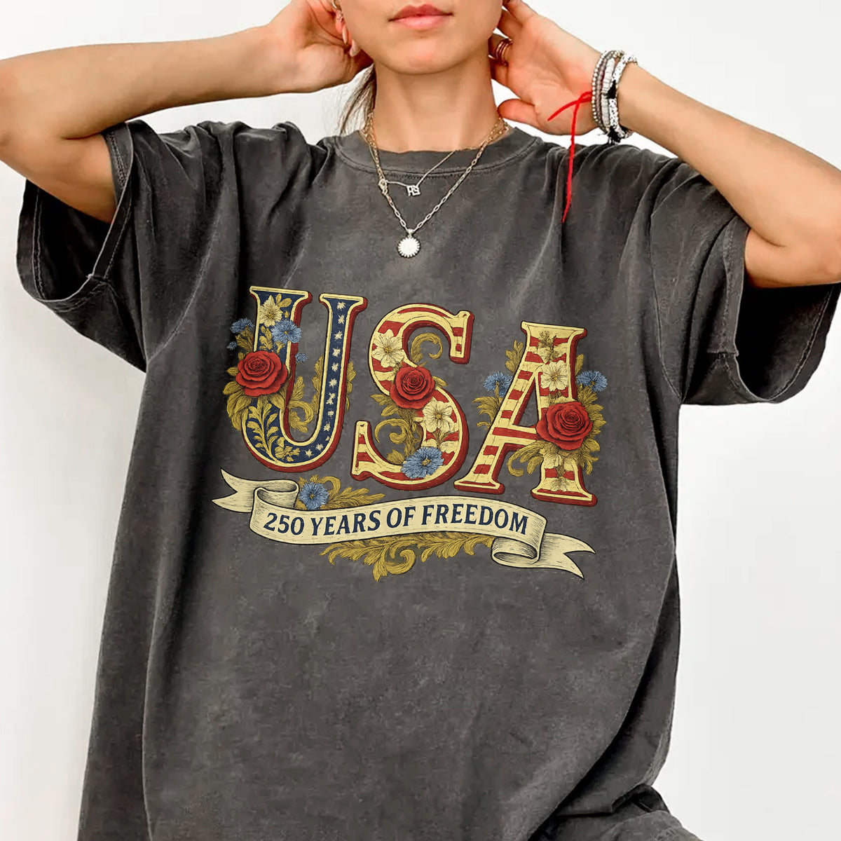 Retro USA 250 Comfort Shirt, Independence Day Shirt, Celebrate 250th Anniversary LM32 897911