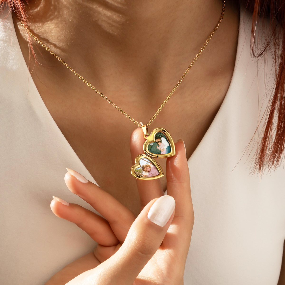 Custom Photo Everything I am You helped me to be Heart Locket Necklace Mother's day Gift HA75 920754