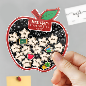 Personalized Teacher Appreciation Acrylic Apple Shaking Magnet Gift From Students, Back To School Gift HO82 894280