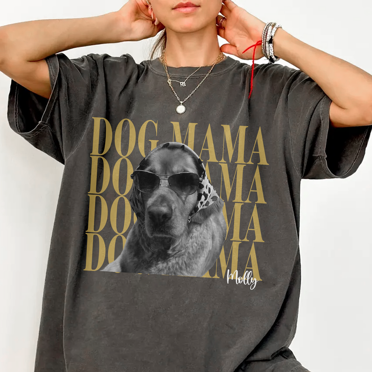 Custom Photo Dog Mom, Dog Dad Vintage Comfort Shirt - Personalized Gift For Dog Lovers CH07 911956