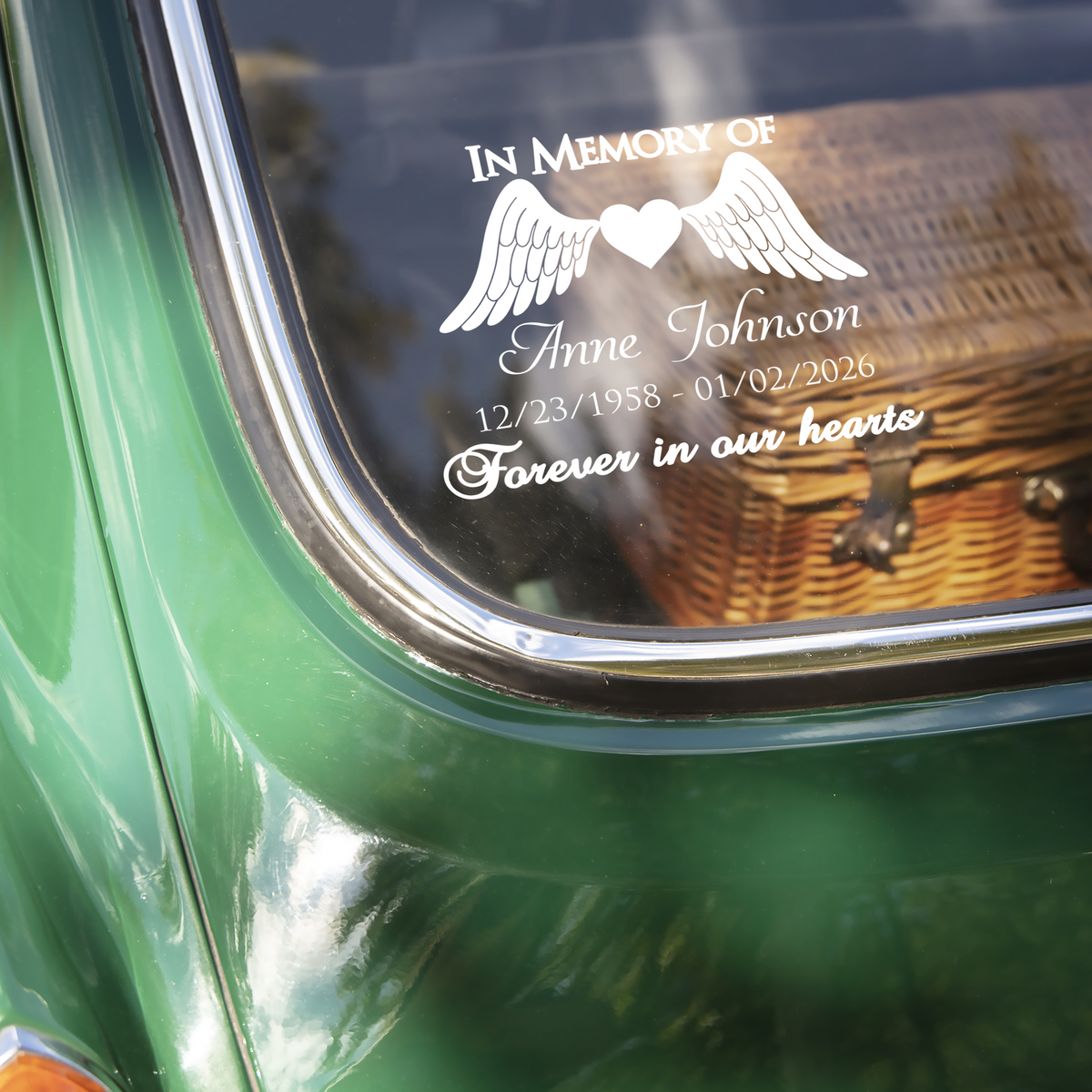 In Memory of Personalized  Memorial Car Window Decal Sticker Gift For Family HA75 920000