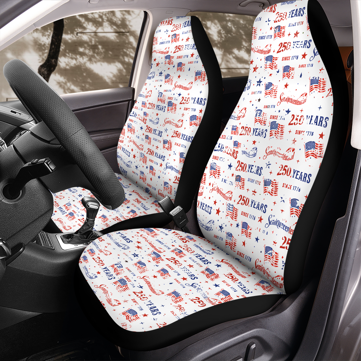 Personalized USA 250 Semiquincentennial Car Seat Cover HO82 902174