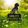 Custom Name Dog Garden Grave Marker - Personalized Pet Memorial Garden Stake HO82 902184