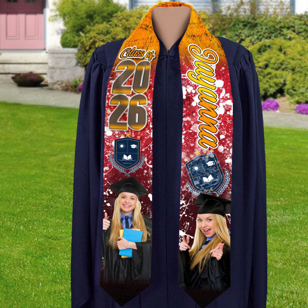 Custom Photo And Name 2026 Graduation Stoles T368 890507