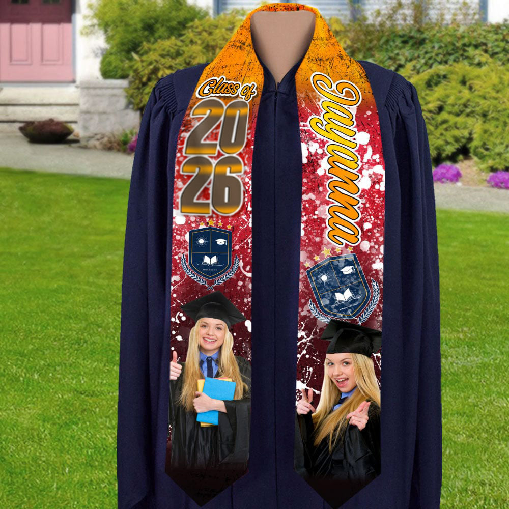 Custom Photo And Name 2026 Graduation Stoles T368 890507